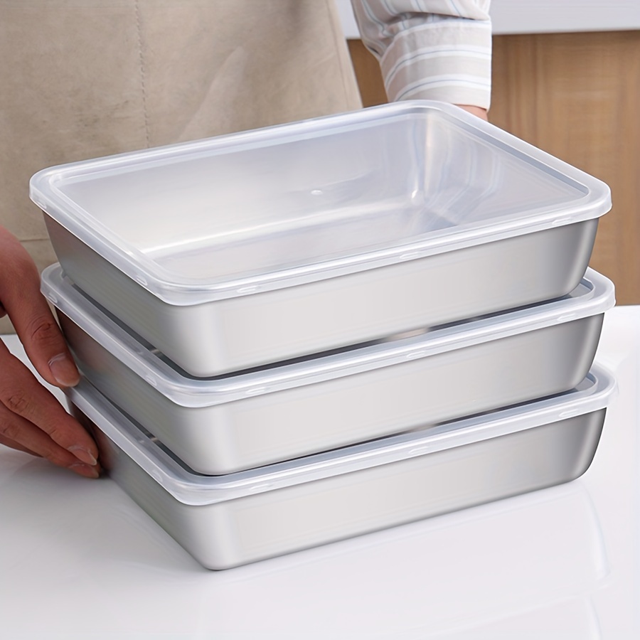 Food Storage For Pantry - 1-3PCS Stainless Steel Food Storage Containers