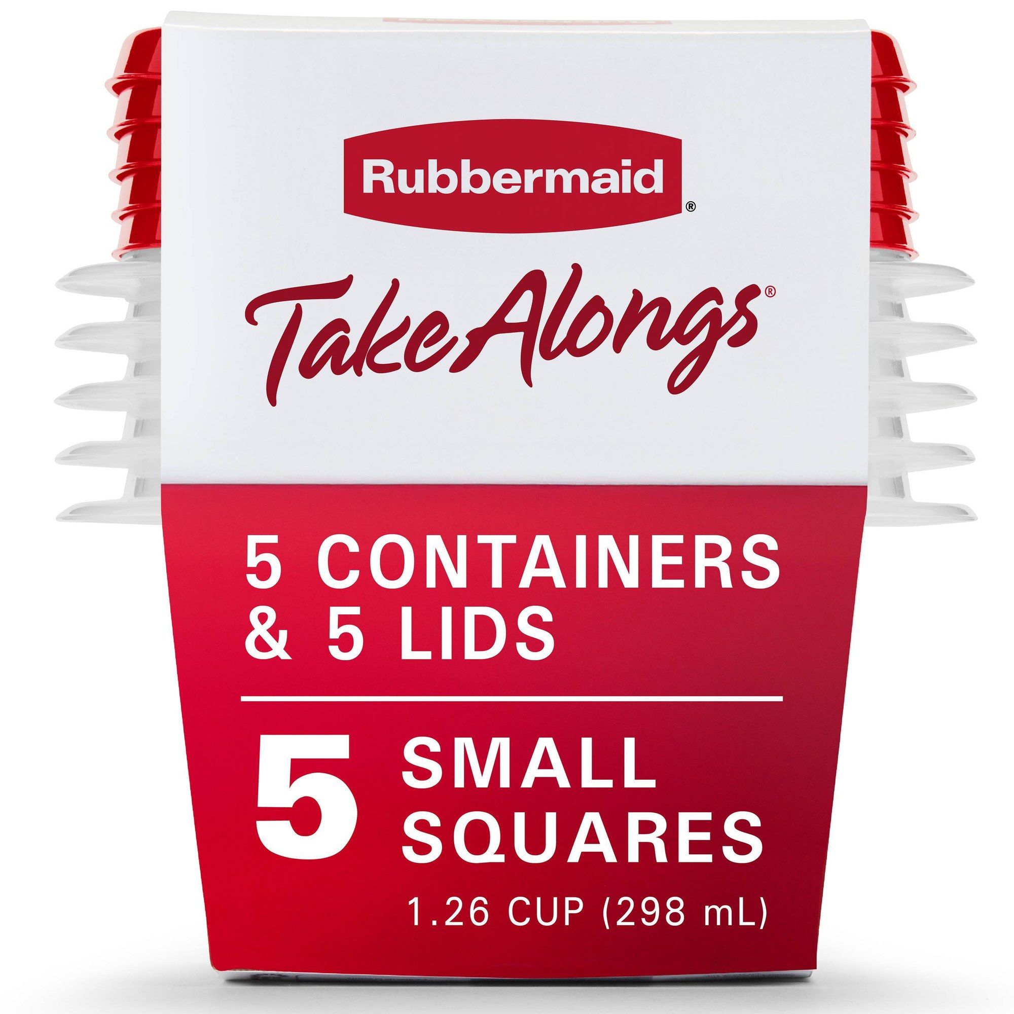 Food Storage Plastic Containers With Lids - 5pcs Red Lid Food Storage Containers,