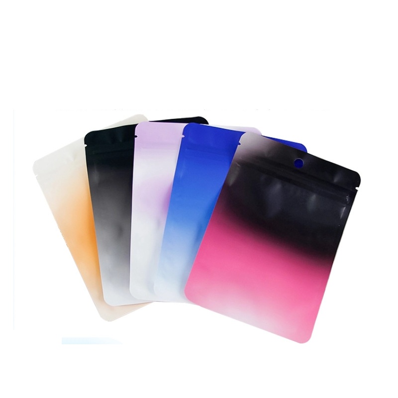 Food Storage Mylar Bags - 1000Pcs/Lot 10.5x15cm Color Gradient Ziplock Bags