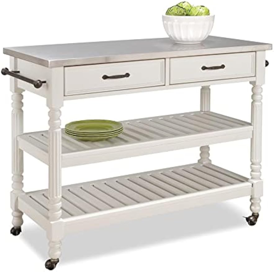 Food Storage Drawers - Mobile Kitchen Island Cart On Wheels,