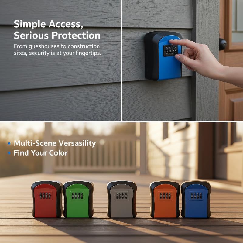Wall Mounted Key Safe Box 4 Di - Food Storage Box With Lock And Key ulasan dan harga