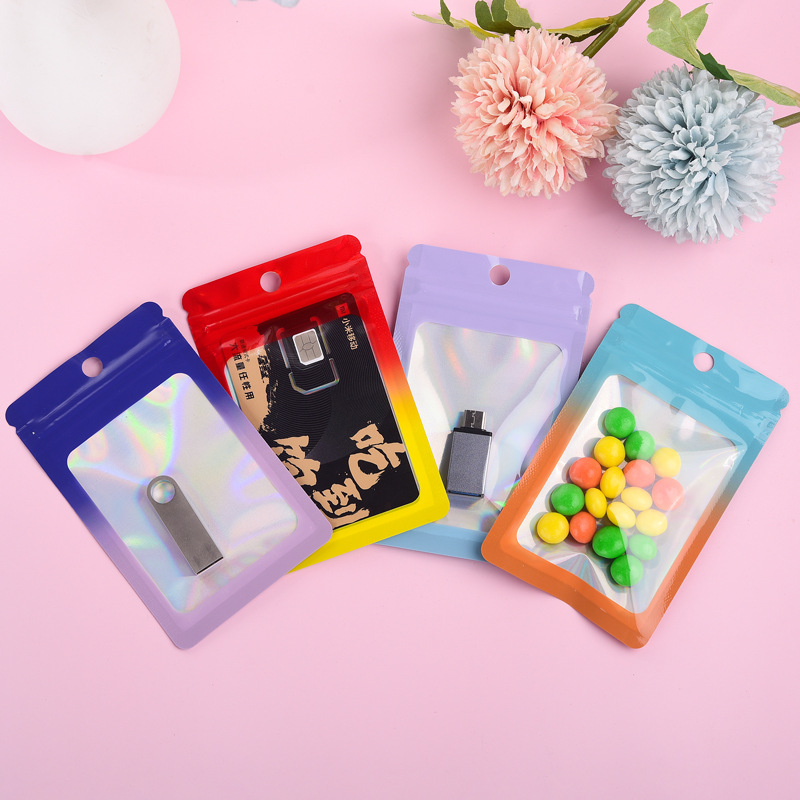 1000Pcs Laser Color Gradient Z - Food Storage Mylar Bags ulasan dan harga