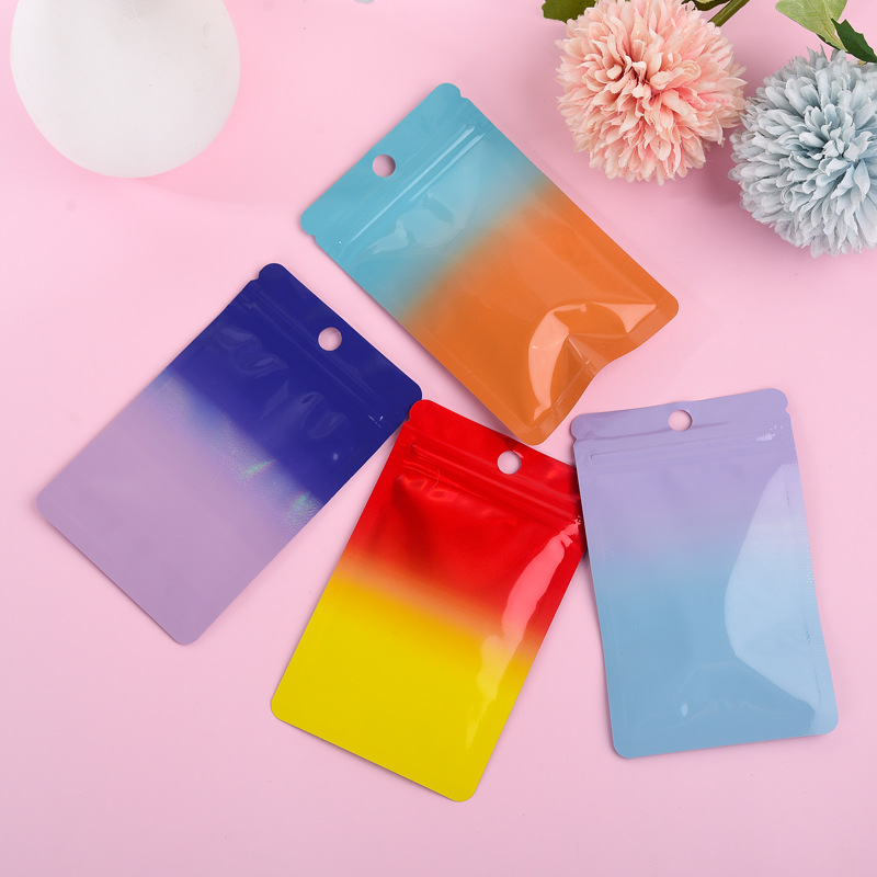1000Pcs Laser Color Gradient Z - Food Storage Mylar Bags ulasan dan harga