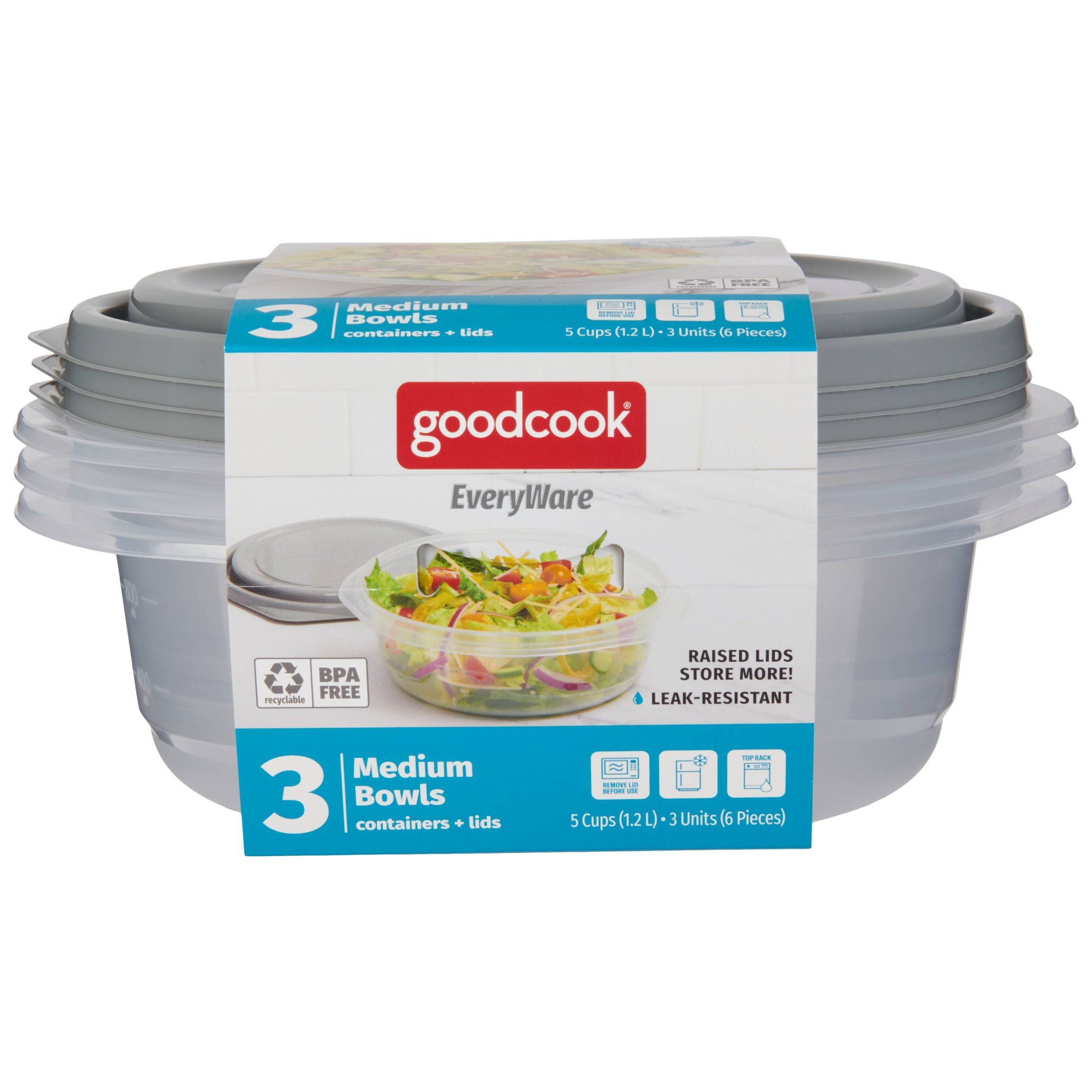 6pcs Round 5 Cup Food Storage  - Food Storage For Pantry ulasan dan harga