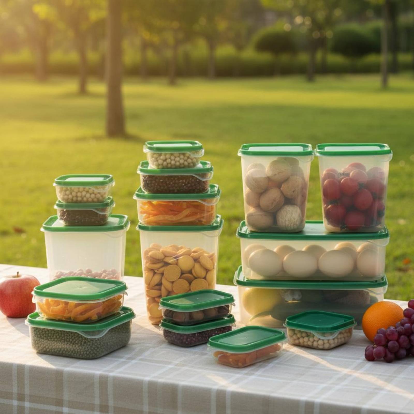 17 Pieces Fridge Storage Box S - Food Storage Plastic Containers With Lids ulasan dan harga