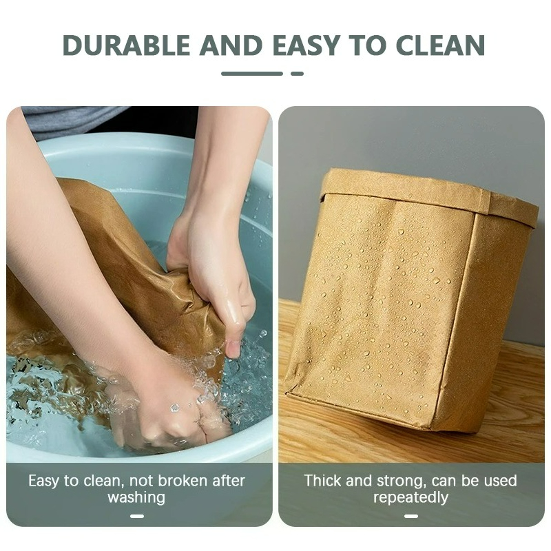 Kraft Paper Bag Washable Paper - Food Storage Reusable Bags ulasan dan harga