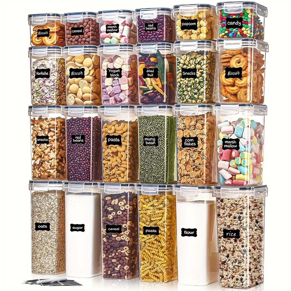 24Pcs Food Storage Containers  - Food Storage For Pantry ulasan dan harga