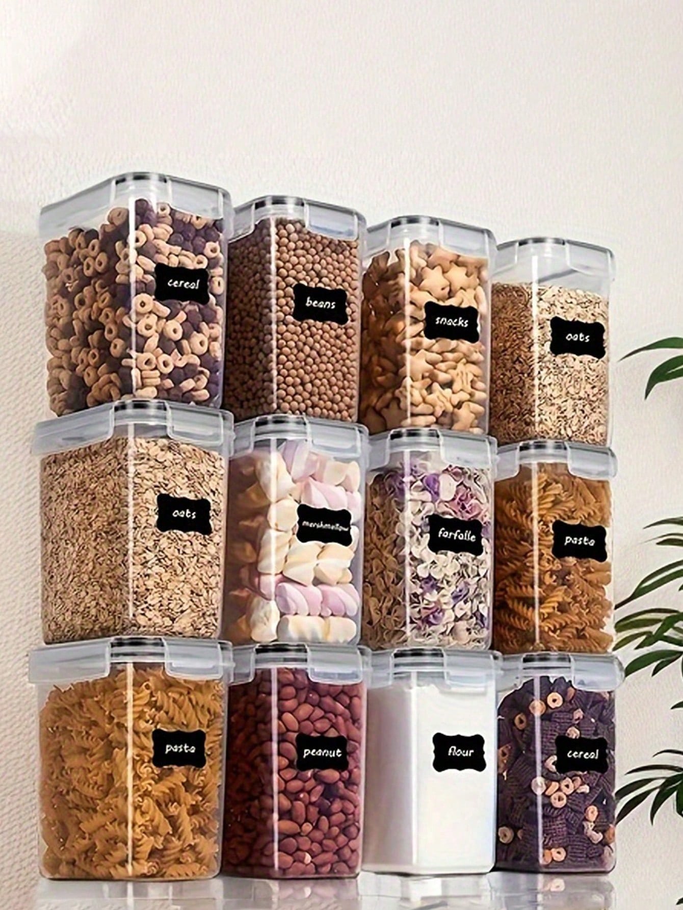 48pcs Airtight Food Storage Co - Food Storage For Pantry ulasan dan harga