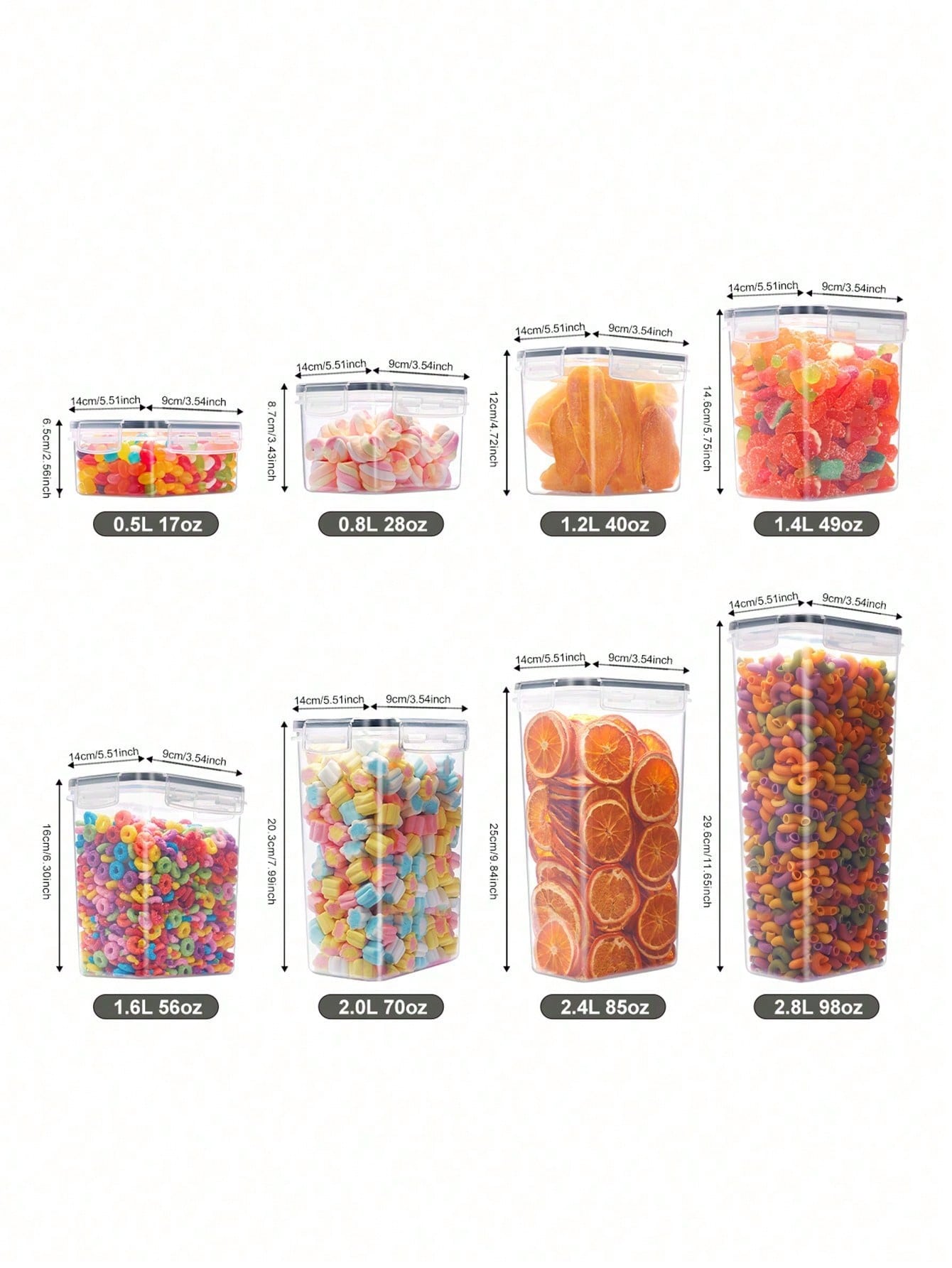 48pcs Airtight Food Storage Co - Food Storage For Pantry ulasan dan harga