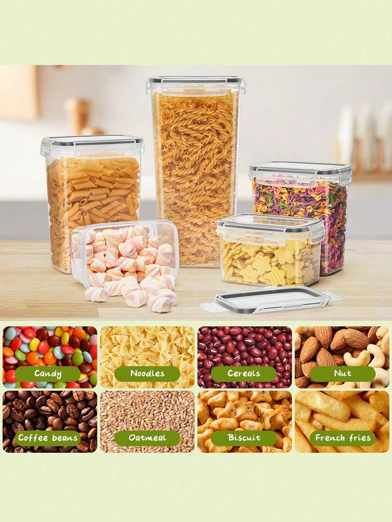 48pcs Airtight Food Storage Co - Food Storage For Pantry ulasan dan harga
