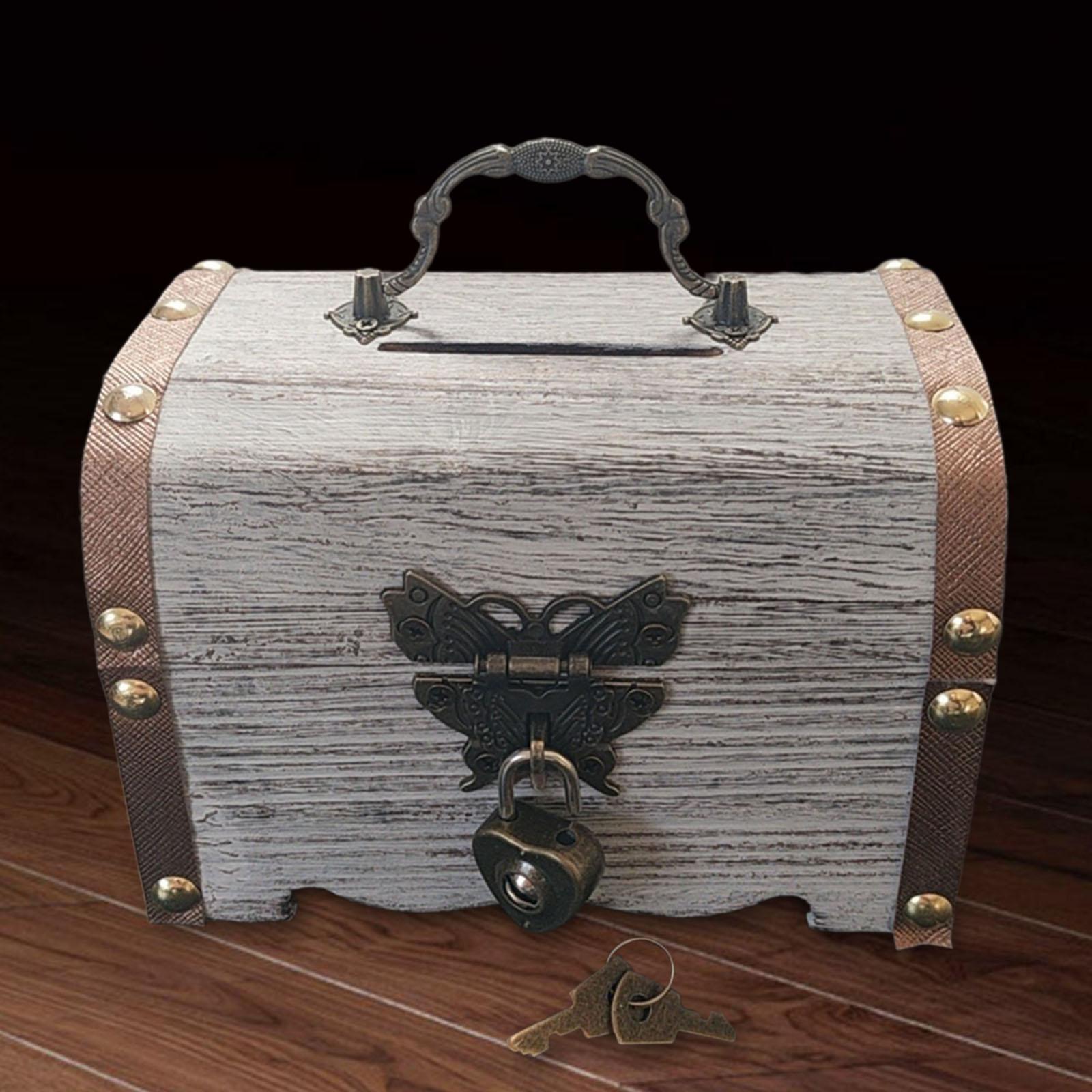 Piggy Bank Treasure Chest with - Food Storage Box With Lock And Key ulasan dan harga