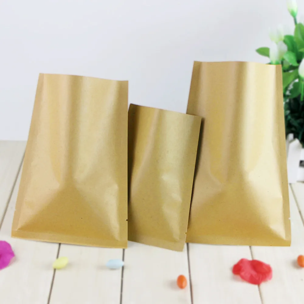 8*12cm Open Top Brown Kraft Pa - Food Storage Mylar Bags ulasan dan harga