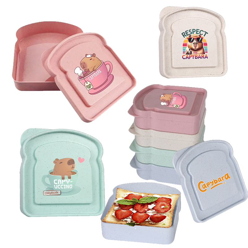 Capybara Sandwich Food Storage - Food Storage Plastic Containers With Lids ulasan dan harga