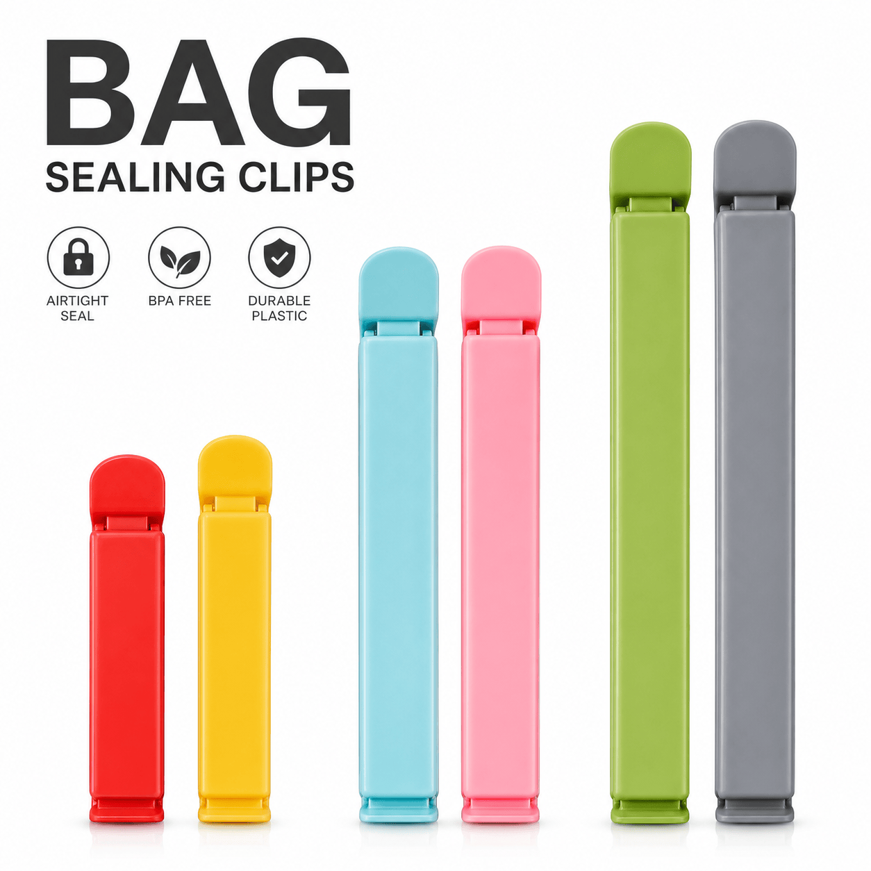 5 pcs Plastic Bag Sealing Clip - Food Storage Bags Reusable ulasan dan harga