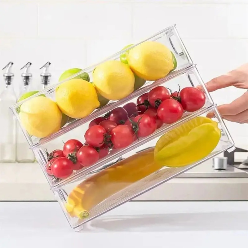 Drawer Organizer Bin Clear Sta - Food Storage Drawers ulasan dan harga