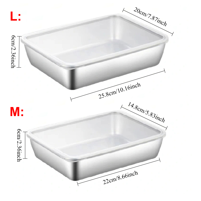 1-3PCS Stainless Steel Food St - Food Storage For Pantry ulasan dan harga
