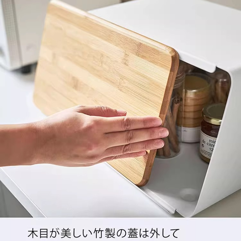 Bamboo Bread Box for Kitchen S - Food Storage For Pantry ulasan dan harga