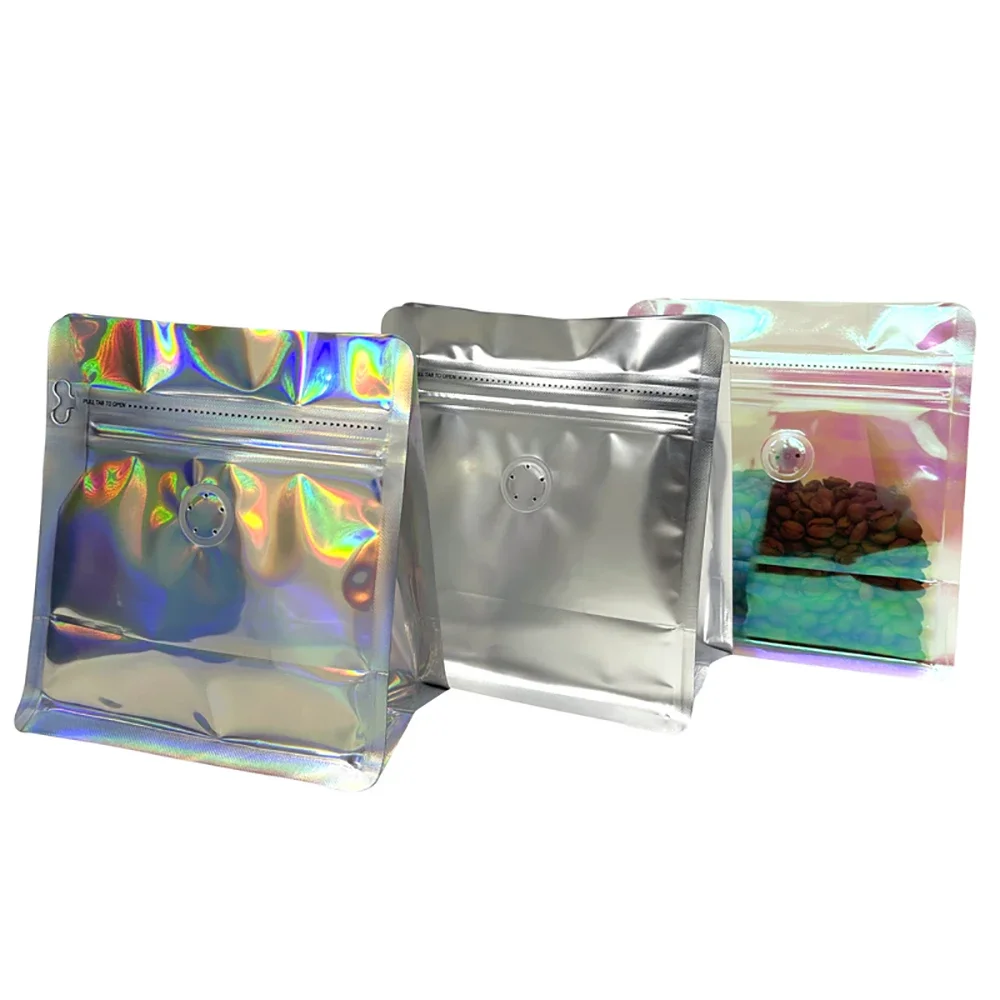 100pcs Pink Rainbow Laser Holo - Food Storage Mylar Bags ulasan dan harga
