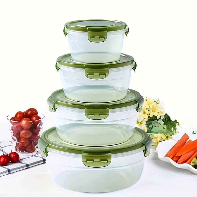 4 Plastic Food Storage Contain - Food Storage Plastic Containers With Lids ulasan dan harga
