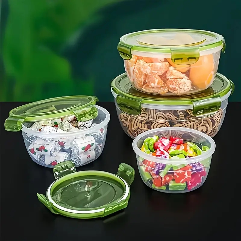 4 Plastic Food Storage Contain - Food Storage Plastic Containers With Lids ulasan dan harga