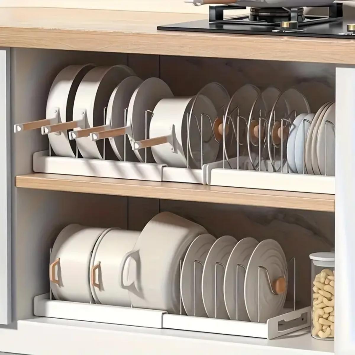 Expandable Kitchen Pot Pan Org - Food Storage Organiser ulasan dan harga