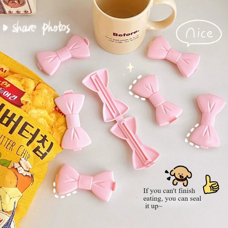 5PCS Kawaii Food Sealing Clip  - Food Storage Bags Reusable ulasan dan harga