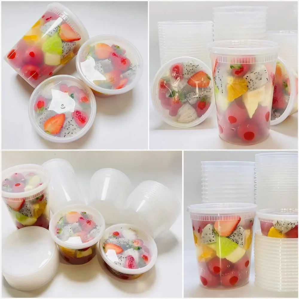 24pcs Deli Food Storage Contai - Food Storage Plastic Containers With Lids ulasan dan harga
