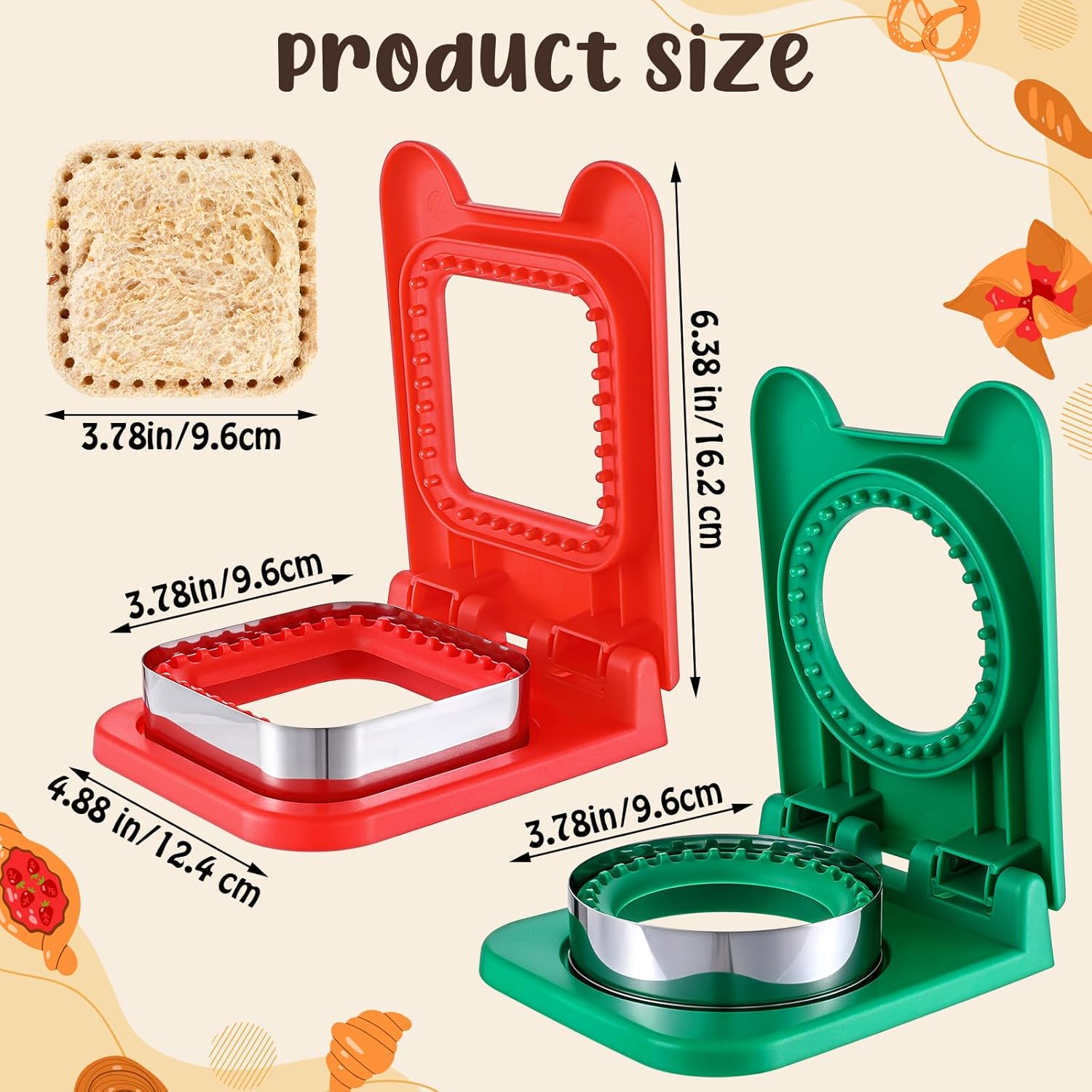 Kids Lunch Sandwich Cutter and - Stainless Lunch Box ulasan dan harga