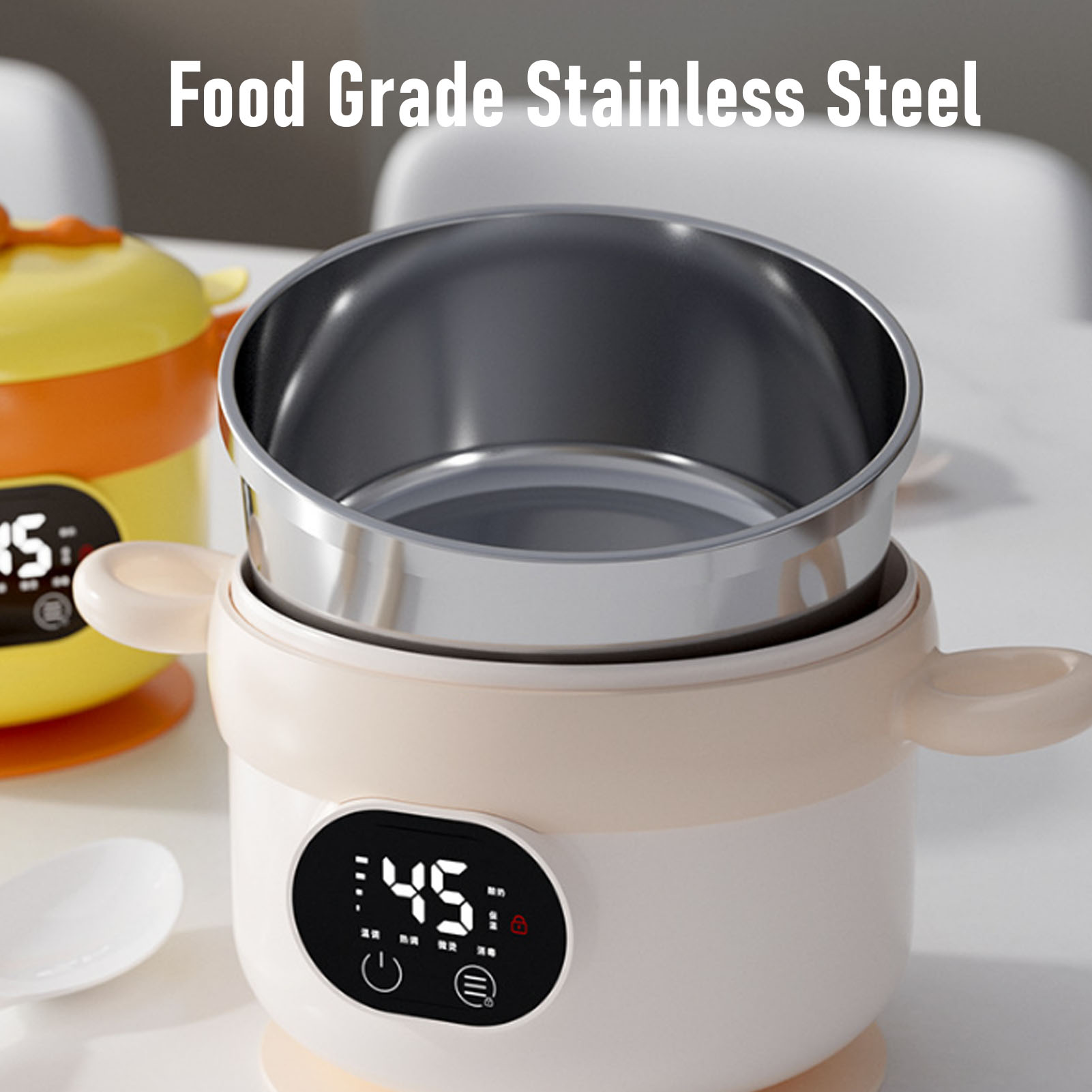 Food Warmer Bowl Electric Lunc - Stainless Lunch Box ulasan dan harga