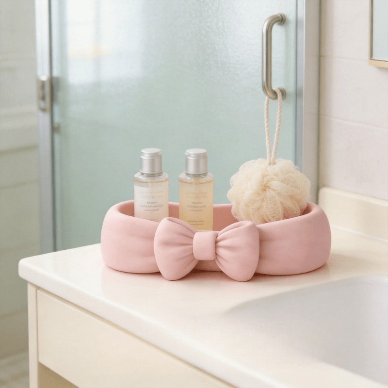 Cute Bow Shaped Makeup Organiz - Food Storage Organiser ulasan dan harga