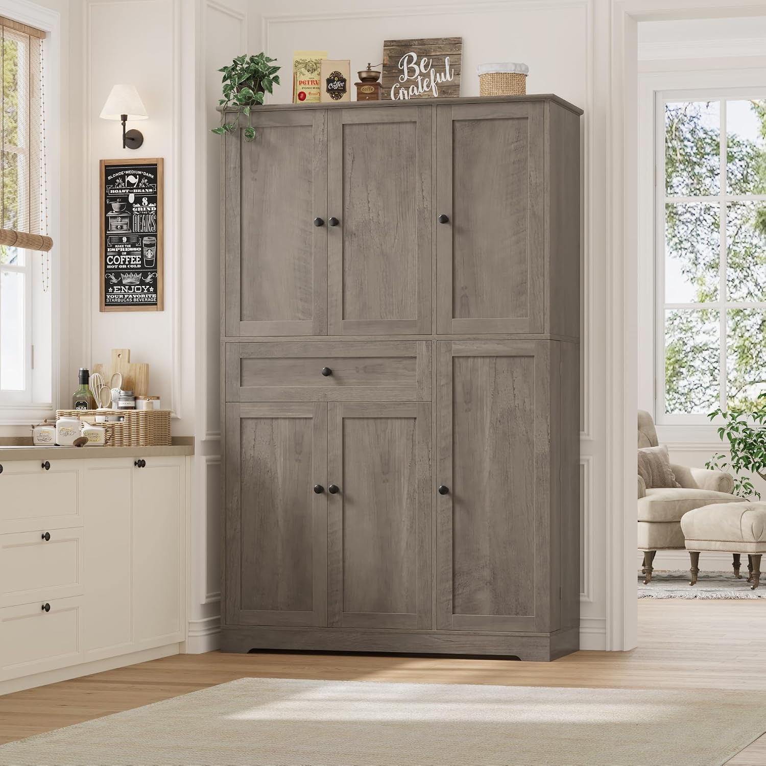 Kitchen Pantry Storage Cabinet - Food Storage Drawers ulasan dan harga
