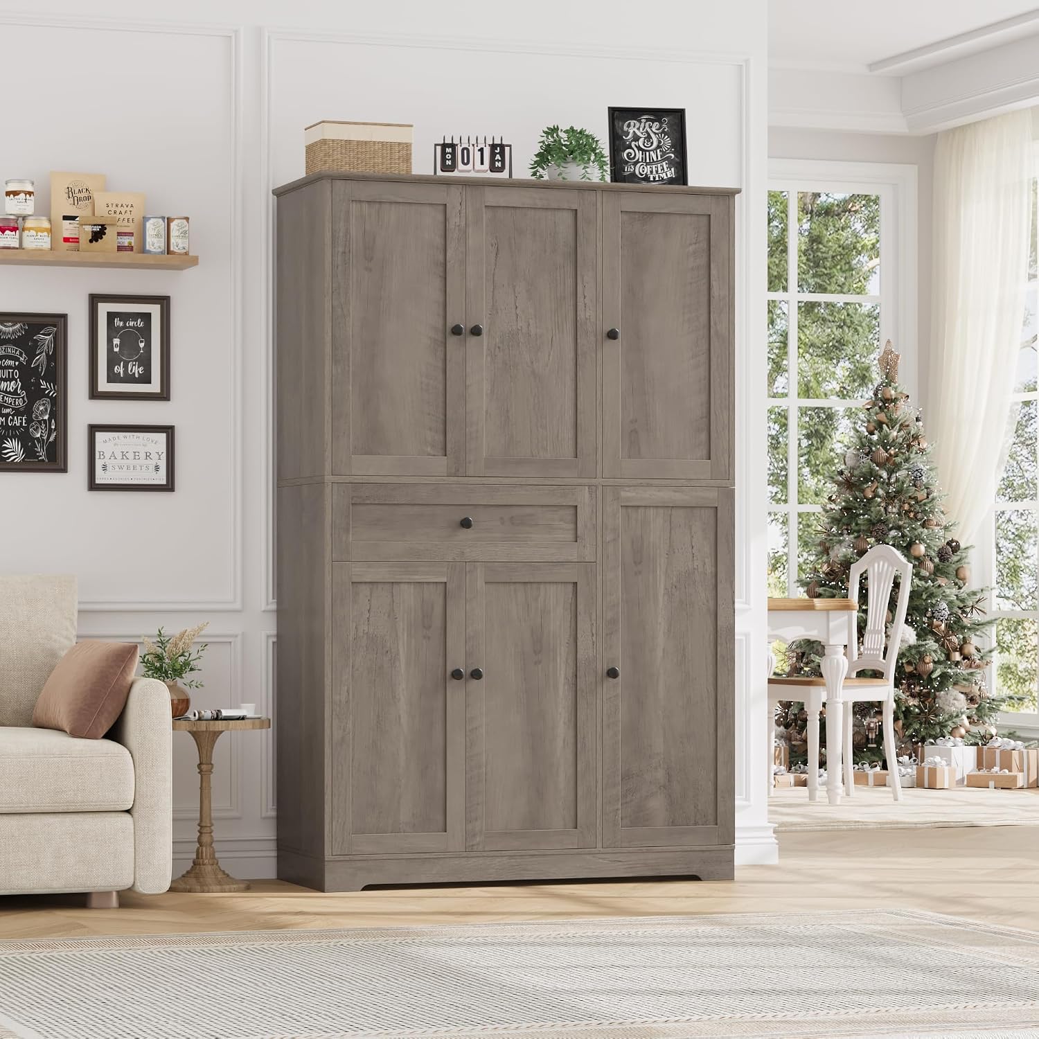 Kitchen Pantry Storage Cabinet - Food Storage Drawers ulasan dan harga