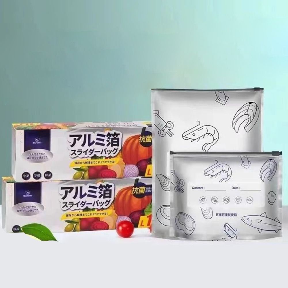 10Pcs/Bag Large Capacity Alumi - Food Storage Bags Reusable ulasan dan harga