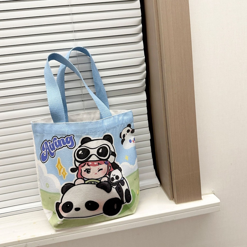 Cartoon Animal Canvas Lunch Ba - Food Storage Reusable Bags ulasan dan harga