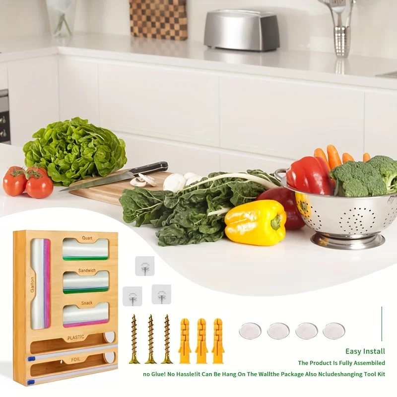 Kitchen Storage Shelf Plastic  - Food Storage Organiser ulasan dan harga