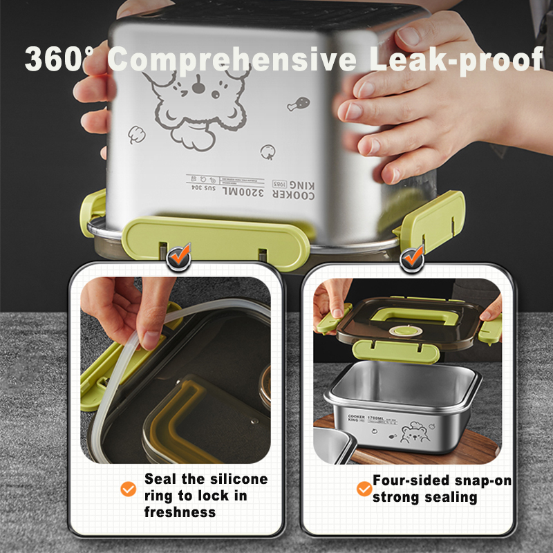 COOKER KING 420ml-6200ml Large - Stainless Lunch Box ulasan dan harga
