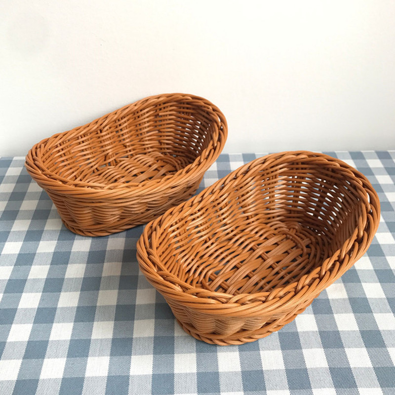 Oval Rattan Woven Storage Bask - Food Storage In Plants ulasan dan harga