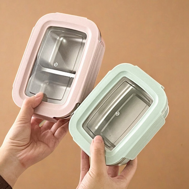 304 Stainless Steel Divided Be - Stainless Lunch Box ulasan dan harga