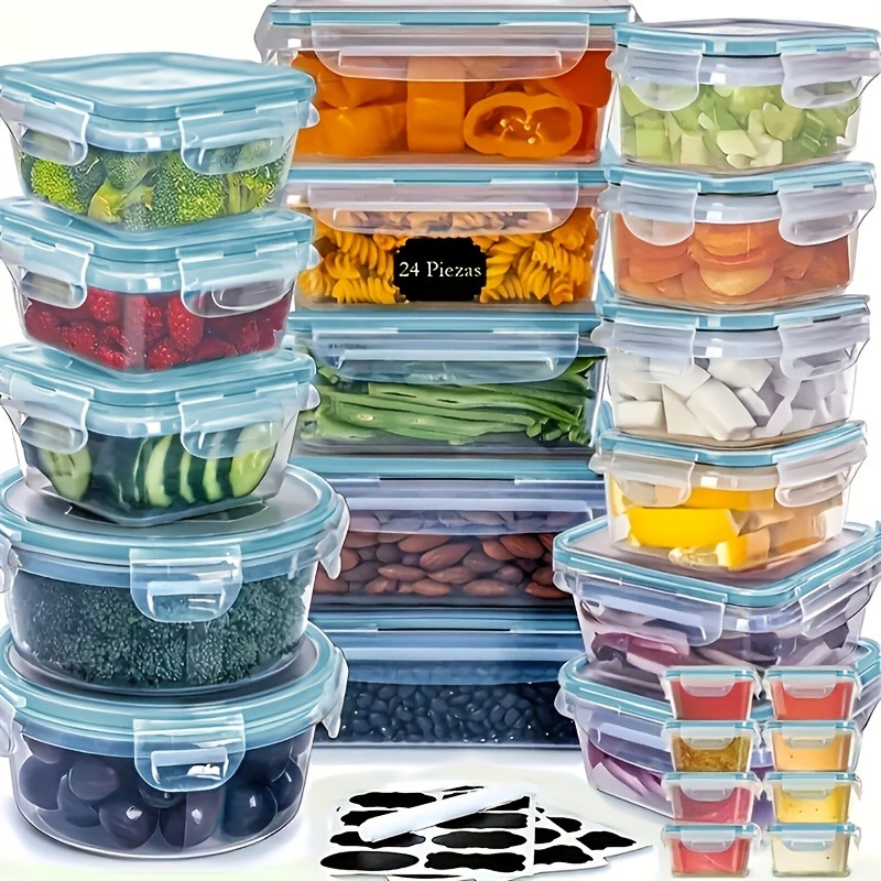 48PCS BPA-Free Food Storage Se - Food Storage For Pantry ulasan dan harga