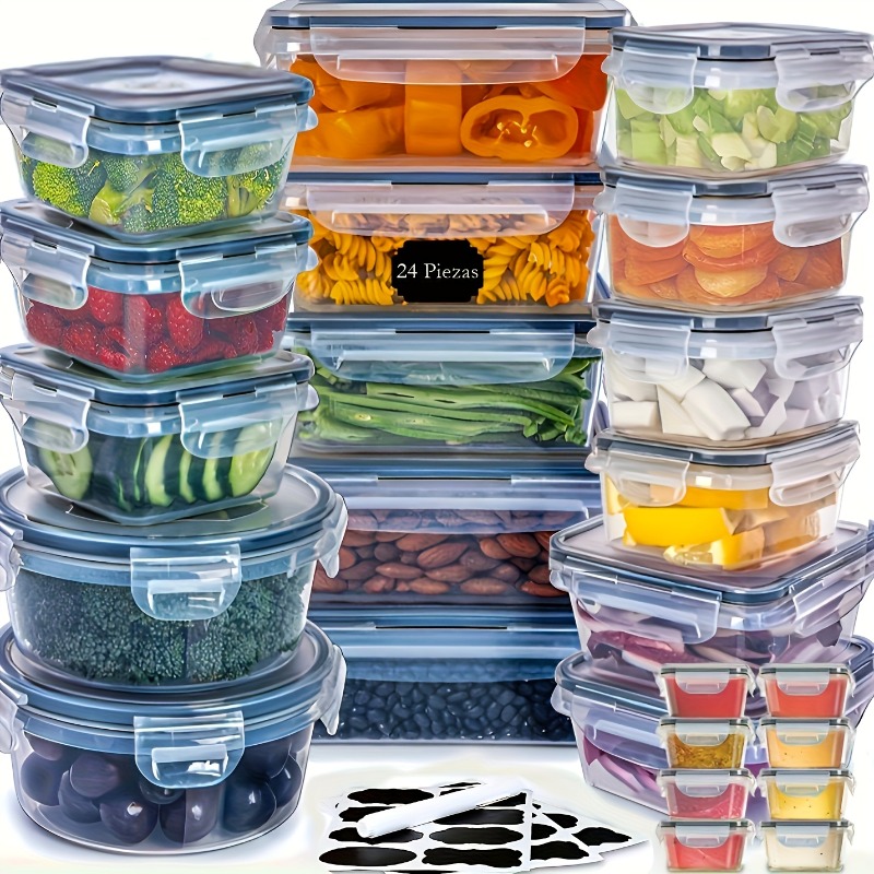 48PCS BPA-Free Food Storage Se - Food Storage For Pantry ulasan dan harga