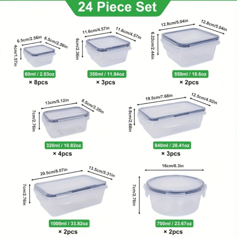 48PCS BPA-Free Food Storage Se - Food Storage For Pantry ulasan dan harga