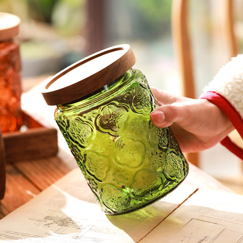 Vintage Glass Kitchen Storage  - Food Storage For Pantry ulasan dan harga
