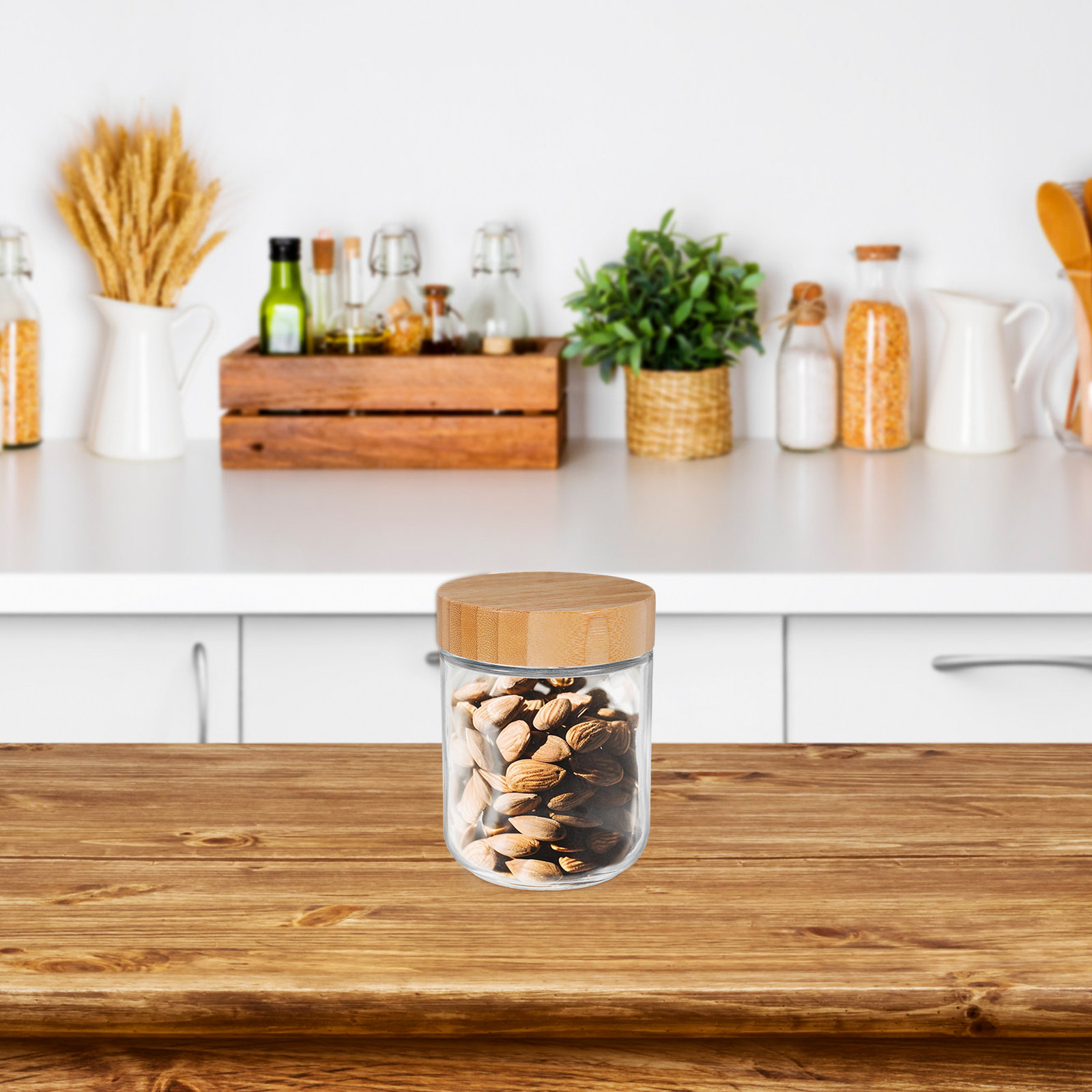 4Pcs Glass Kitchen Storage Jar - Food Storage For Pantry ulasan dan harga