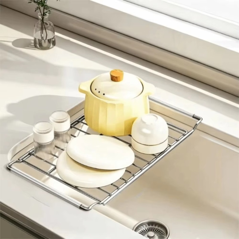 Expandable Stainless Steel Dis - Food Storage Organiser ulasan dan harga